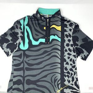 Jamie Sadock Animal Tiger Leopard Golf Athletic Women's Shirt Size XS‎